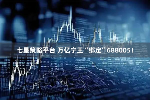 七星策略平台 万亿宁王“绑定”688005！