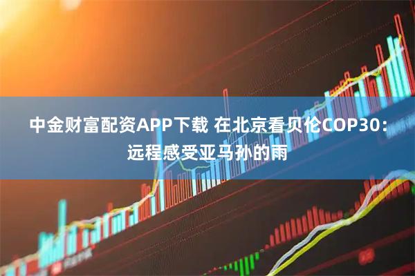 中金财富配资APP下载 在北京看贝伦COP30：远程感受亚马孙的雨